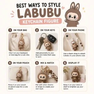 Labubu Keychain Figure